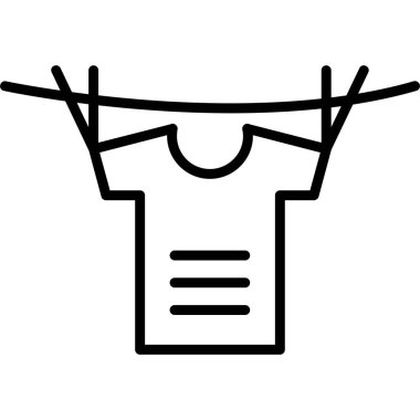 Elbise askısı simgesi, taslak biçimi