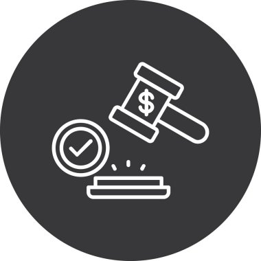 Modern simgenin vektör illüstrasyonu