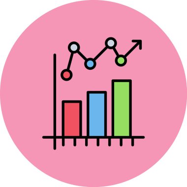 İş ve finans simgesinin vektör illüstrasyonu