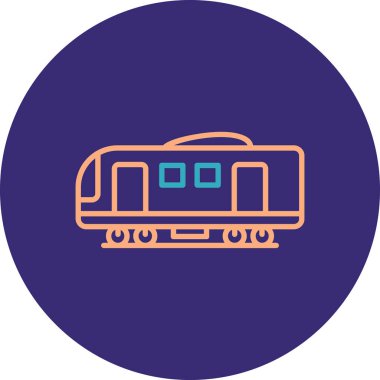 tren. Web simgesi basit illüstrasyon