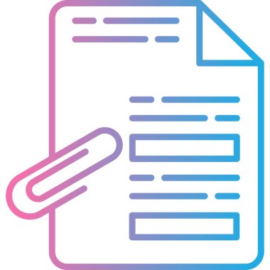 Belge simgesinin vektör illüstrasyonu