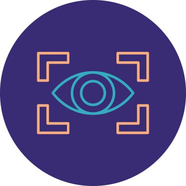 Göz simgesi vektör illüstrasyonu