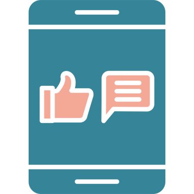 Smartphone Simgesi, vektör illüstrasyonu