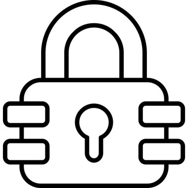 Kilitlenmiş simgeyi ana hat biçiminde kilitle