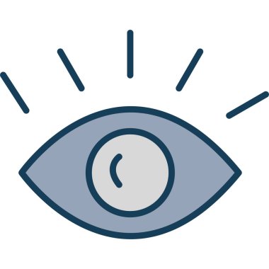 Göz simgesi. özet vektör illüstrasyonu.