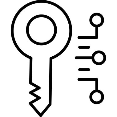 Anahtar. Web simgesi basit illüstrasyon