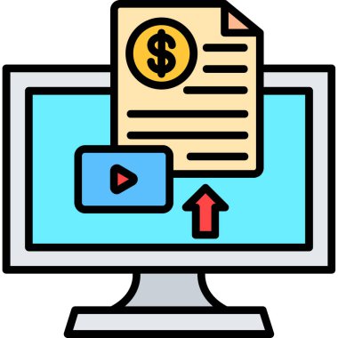 İnternet pazarlama simgesi vektör illüstrasyonu