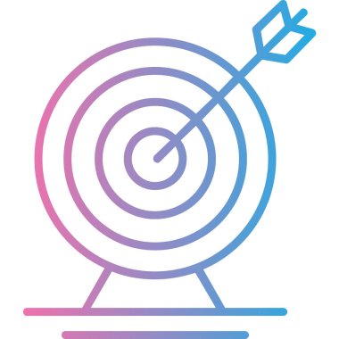 Hedef. Web simgesi basit illüstrasyon