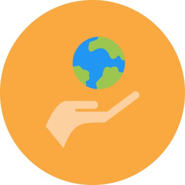 Toprak. Web simgesi basit tasarım