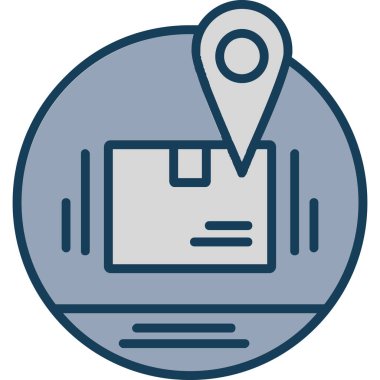 konum haritası pin simgesi - taslak biçimi