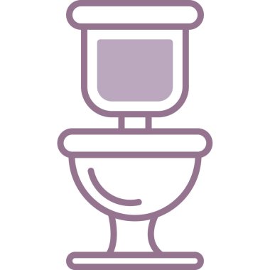 tuvalet ikonu vektör illüstrasyonu