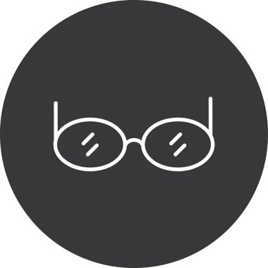 gözlük simgesinin vektör illüstrasyonu