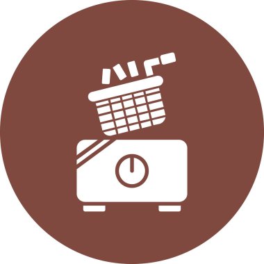 Alışveriş arabası vektör simgesi