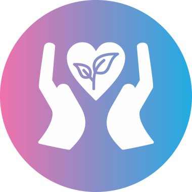 Çevre koruma simgesi düz biçimli