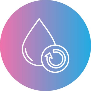 Su bırakma simgesinin vektör illüstrasyonu