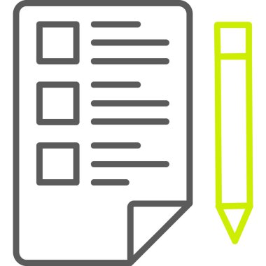 Yapılacaklar listesi web simgesi basit illüstrasyon