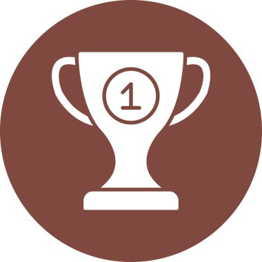 Moda tarzında izole edilmiş kupa simgesi