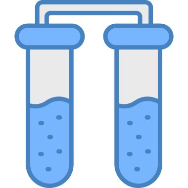 test tüpleri simge vektör illüstrasyonu