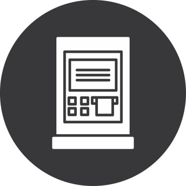 ATM modern simgesinin vektör illüstrasyonu