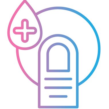 Hastane. Web simgesi basit illüstrasyon