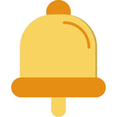 Çan düz simgesi, vektör illüstrasyonu