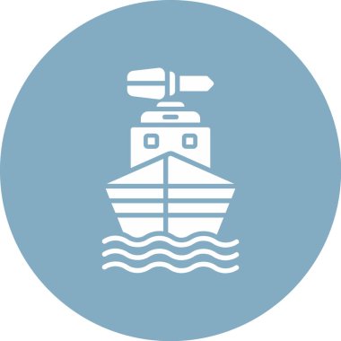 Gemi. Web simgesi basit bir illüstrasyon. gemi