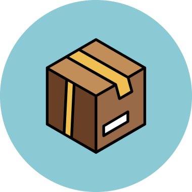 Paket kutusu. Basit resimleme