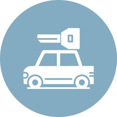 Araç. Web simgesi basit illüstrasyon