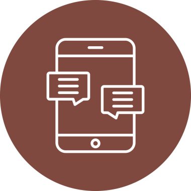 Akıllı telefon simgesinin vektör illüstrasyonu