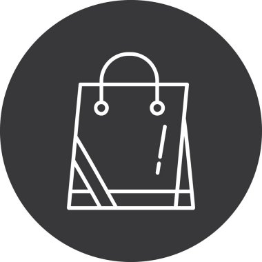 çanta simgesi, vektör illüstrasyonu basit tasarım