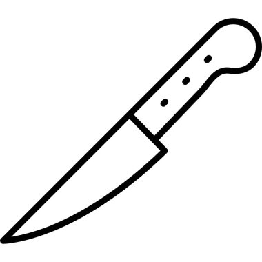 Bıçak ikonu. Basit tasarım