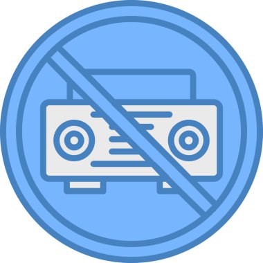 ses yok modern vektör illüstrasyonu