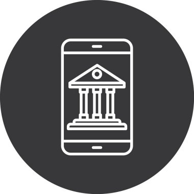 Modern yapı simgesinin vektör illüstrasyonu