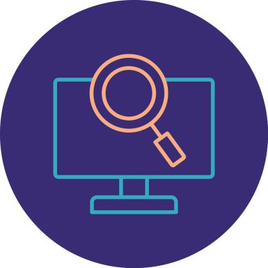 Ara. Web simgesi basit illüstrasyon