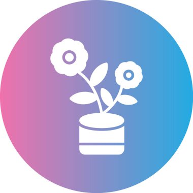 Eşsiz Çiçek Vektörü Kabartma Simgesi