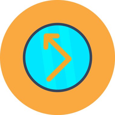 Ok işareti simgesi. vektör illüstrasyonu