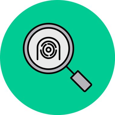 Büyütme cam simgesi vektör illüstrasyonu