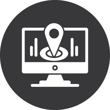 Harita işaretleyici vektör simgesi