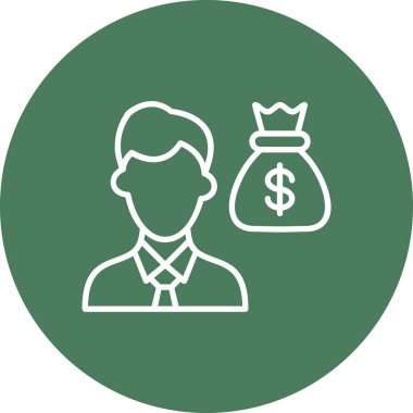 İş simgesinin vektör illüstrasyonu