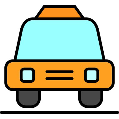 - Araba. Web simgesi basit illüstrasyon