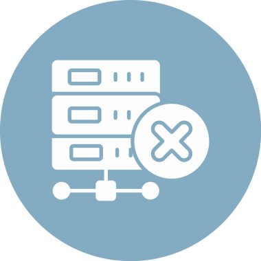 Sunucu. Web simgesi basit illüstrasyon