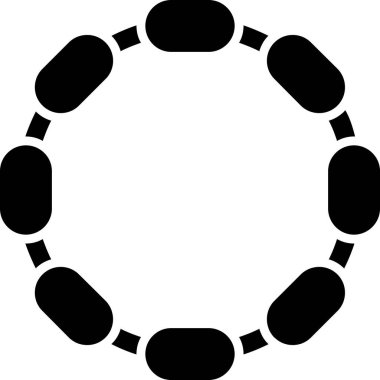 Yuvarlak bir simgenin vektör illüstrasyonu