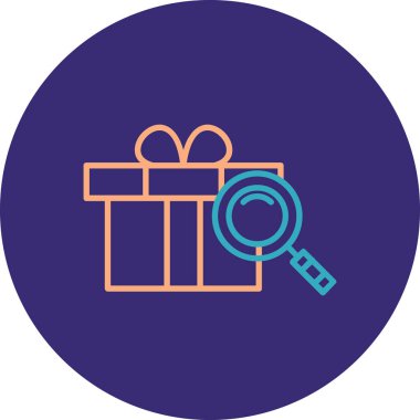 Kurdele vektör dizaynlı hediye kutusu