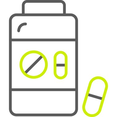 Pil simgesinin vektör illüstrasyonu