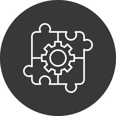 dişli simgesi vektör illüstrasyonu