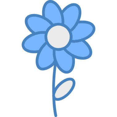 Çiçek ikonu doldurulmuş - özet biçiminde