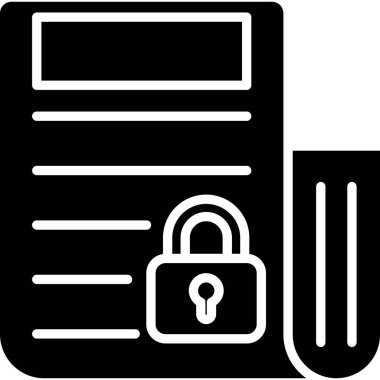 belge simgesi vektör illüstrasyonu