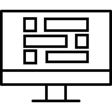 izleyici vektör simgesi, modern biçim