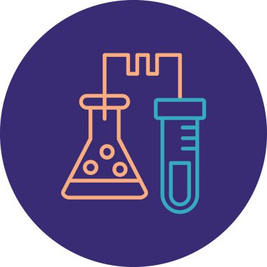 vektör tüp test simgesi