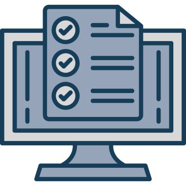 Kolayca düzenleyebilen veya düzenleyebilen bilgisayar ekranı vektör simgesi